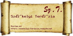 Székelyi Terézia névjegykártya