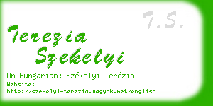 terezia szekelyi business card