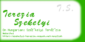 terezia szekelyi business card